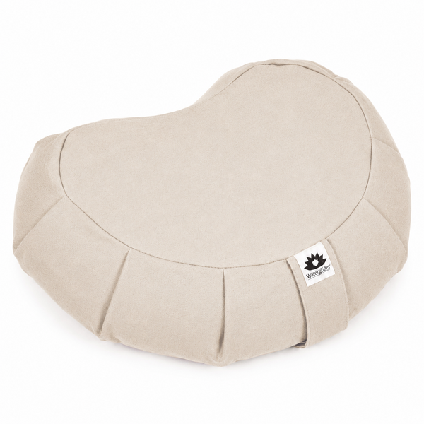 Crescent Meditation Cushion - Buckwheat Hull